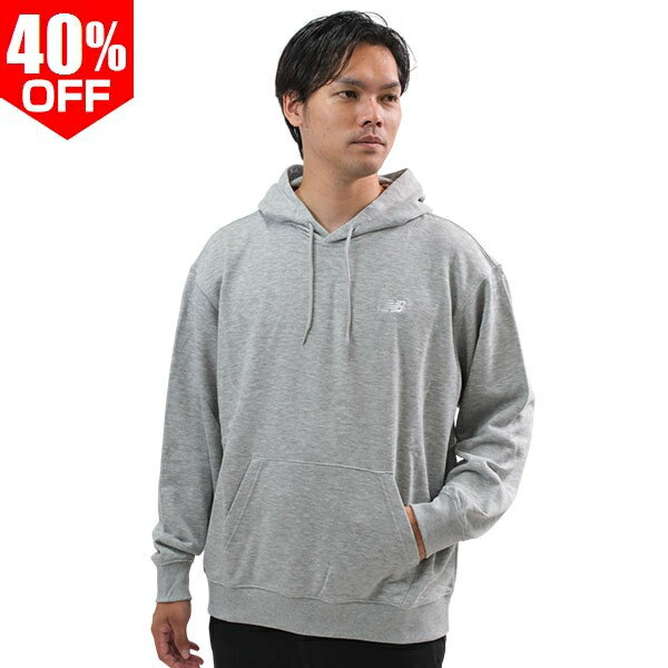 樂天商城 - 40％OFF 野球 パーカー メンズ レディース 大人 ニューバランス New Balance プルオーバー フーディー スウェット 長袖 トップス ゆったり スポーツ観戦 部活 プレゼント ギフト リラックスフィット ユニセックス MT41508【365日あす楽対応】 2026SS06 楽天スーパーSALE