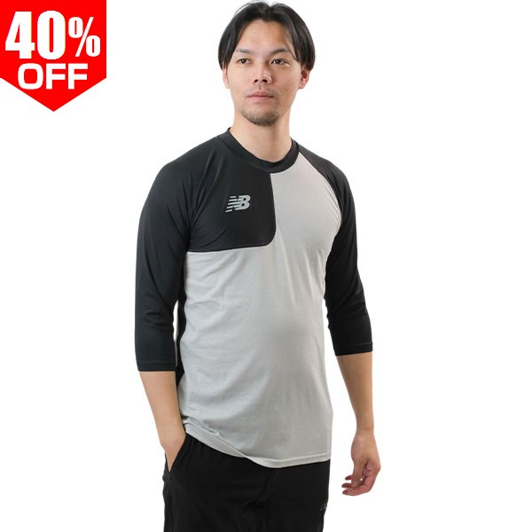 樂天商城 - 40％OFF 野球 アンダーシャツ 七分袖 丸首 大人 ニューバランス New Balance ベースボールアシンメトリ— 7分袖 右投げ用 ブラック ストレッチ素吸汗速乾 一般用 MT61C9OP 2026年NEWモデル 大谷選手 野球ウェア アンダーシャツ名入れ有料可(U)