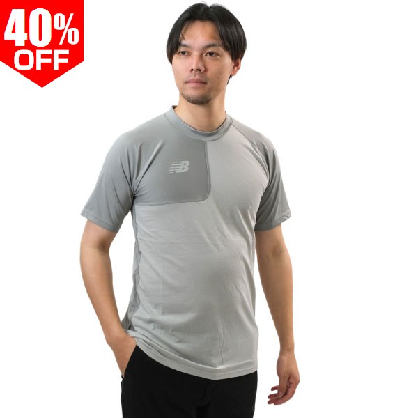 Rakuten - 40％OFF 野球 アンダーシャツ 半袖 丸首 大人 ニューバランス New Balance ベースボールアシンメトリ— 右投げ用 ストレートグレー ストレッチ素吸汗速乾 一般用 MT61X6LR 2026年NEWモデル 大谷選手 野球ウェア アンダーシャツ名入れ有料可(U) 2026SS06 楽天スーパーSALE