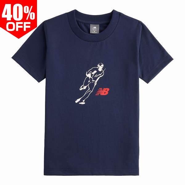 Rakuten - 40％OFF Tシャツ キッズ 半袖 丸首 ニューバランス New Balance 大谷翔平 シグネチャーロゴ YT61E9C7 2026年NEWモデル スポーツウェア おしゃれ かっこいい ジュニア 少年 子供 【365日あす楽対応】 2026SS06 楽天スーパーSALE RakutenスーパーSALE