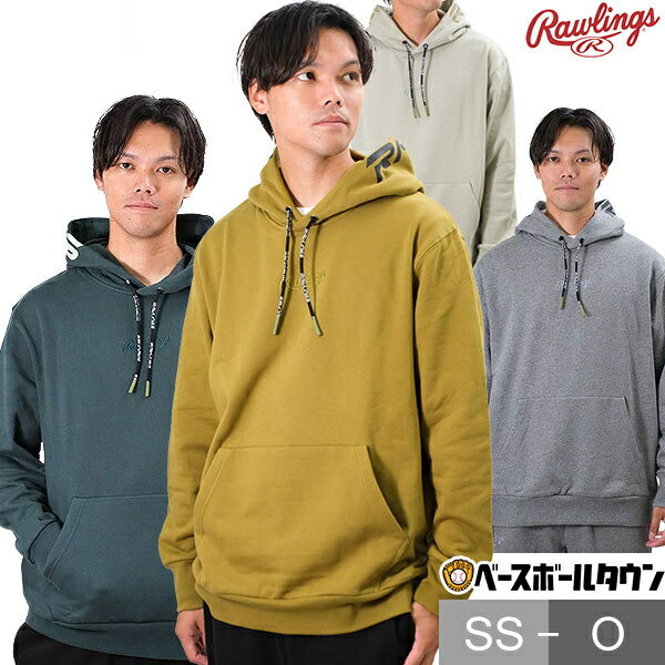 45％OFF Mサイズ限定 野球 パーカー メンズ レディース 男女兼用 ローリングス Rawlings USA ベーシック スタイルロゴスウェットパーカーシャツ 裏起毛 プルオーバー フード付き スポーツウェア 生地厚 綿100% AOS13F04 秋冬 冬用