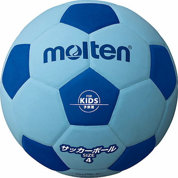 モルテン サッカーボール 子供用 モルテン サッカーボール サッカー2200 軽量4号 ブルー×シアン F4S2200-BC