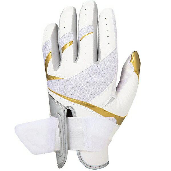 最大10％引クーポン 交換往復無料 野球 バッティンググローブ 両手 アシックス ゴールドステージ 水洗い可 3121A465 野球手袋