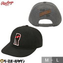 野球 帽子 メンズ ローリングス Rawlings ロープロファイルキャップ AAC14F02 ベースボールキャップ 六方 6方 アジャスター付き 秋冬 【36...