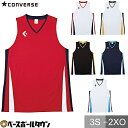 バスケットボール 大人 メンズ コンバース CONVERSE ゲームシャツ ホワイト ゴールド ネイビー レッド SS - 3S 吸汗 速乾 ストレッチ 伸縮性 日本製 CB281701