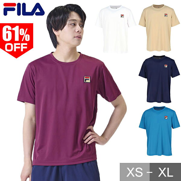 FILA テニスウェア 紫 Lサイズ上下　インナーつき 楽天市場】テニスウェア メンズ（ブランドフィラ）（スポーツ