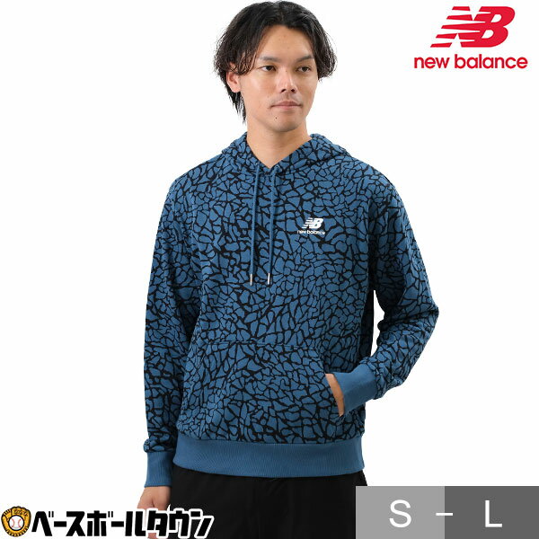 楽天野球用品ベースボールタウン40％OFF パーカー 大人 ニューバランス Athletics N-rgy プリントフーディー 長袖 フード付き プルオーバー 厚手 スポーツウェア レディース スポーツ用 アウトドア ブランド ロゴ入り セール 秋冬 防寒 MT13576 アウトレット セール sale 在庫処分