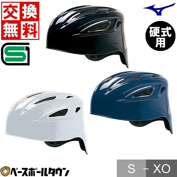 ＜受注生産＞ミズノ（MIZUNO） 軟式用フェイスガード付きヘルメット ツヤあり 1DJHR111 1DJHQ111 1DJHQ112 野球用品 顎ガードつきヘルメット 軟式両耳付打者用