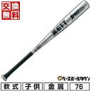 【年中無休】 【交換往復無料】 野球 金属バット 少年軟式 ZETT ゼット プロモデル ミドルバランス 76cm 480g平均 ジュニア BAT76576 P...