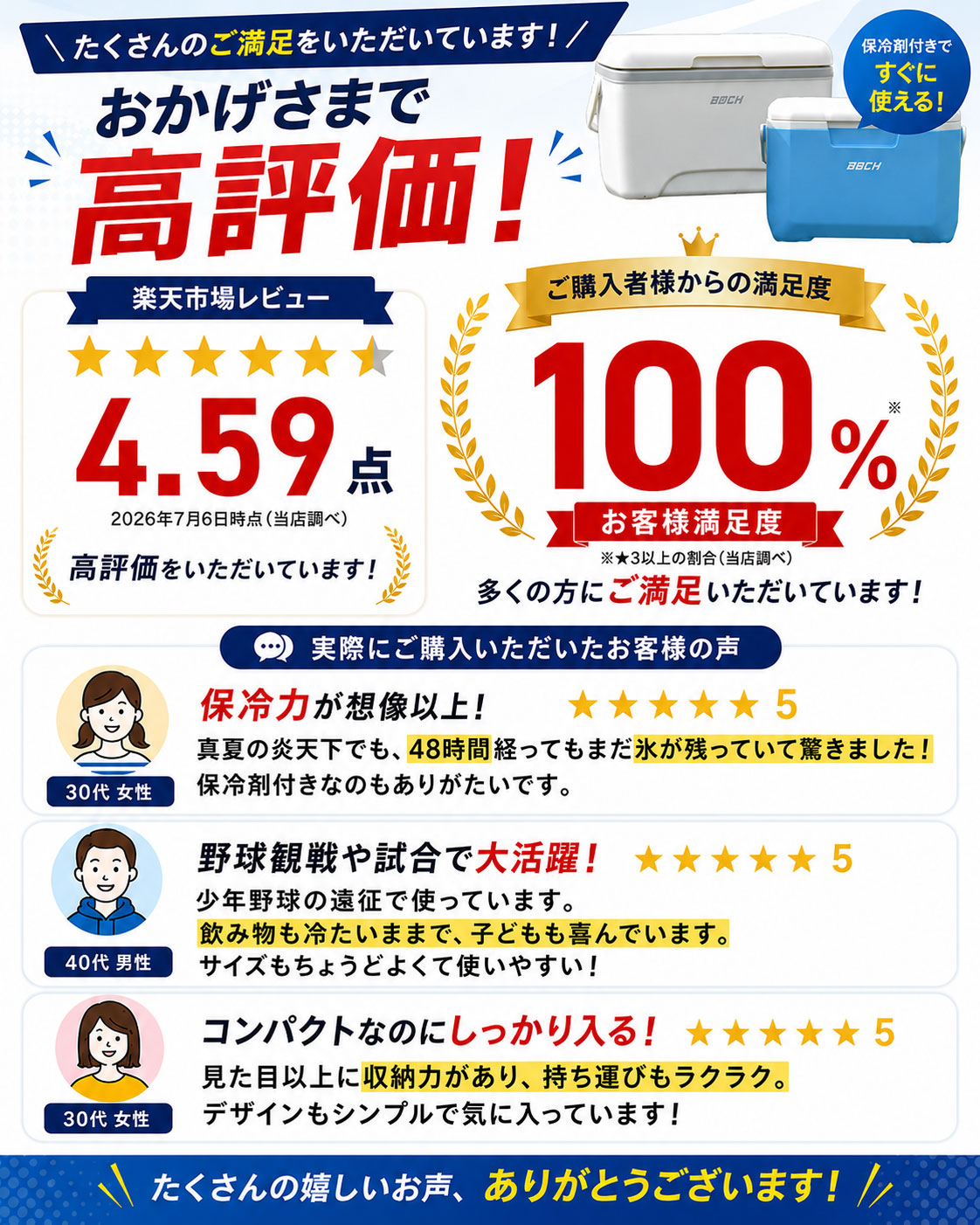 保冷剤付き 小型クーラーボックス 6L 8L 18L 28L 保冷48時間 保温12時間 軽量 コン...