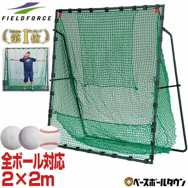 野球 練習 ネット 硬式 軟式M号・J号 ソフトボール対応 2m×2m 専用バッグ・ターゲット付き 打撃 バッティング FBN-2020H2 フィールドフォース