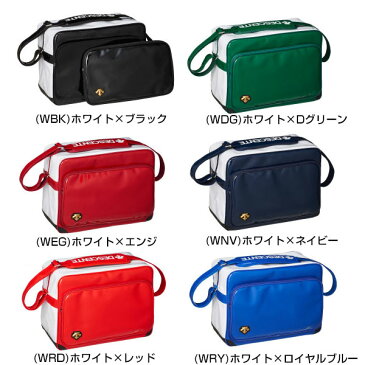 40%OFF 最大3000円引クーポン デサント エナメルショルダーバッグ セカンドバッグ 約34L 野球 ソフトボール 45×22×35cm C-0102D