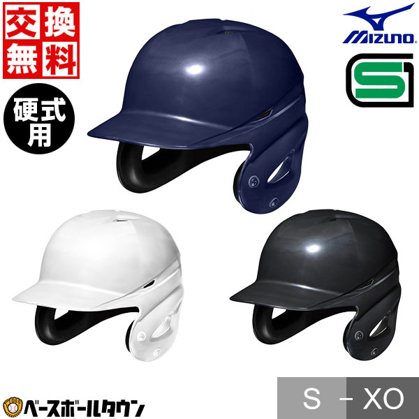 ヘルメット 交換往復無料 野球 MIZUNO 硬式 打者用ヘルメット 両耳付 ヒートプロテクション構造 1DJHH211