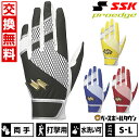 【交換送料無料】 野球 バッティンググローブ 大人 両手 SSK プロエッジ シングルバンド手袋 水洗い可 バッティンググラブ バッテ 手袋 2024年NEWモデル EBG5300W 野球用品 バッテ刺繍可(T)