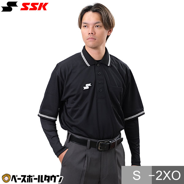 審判用品 SSK 審判用品 野球 ボーイズリーグ指定仕様 審判用半袖シャツ UPWP1103BL 野球ウェア