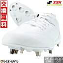 【交換送料無料】 野球 スパイク 金具 白 大人 SSK プロエッジ AG-LW 紐 高校野球対応 軽量 野球スパイク 白スパイク 2024年NEWモデル ESF3240LW Pカバー(P革)加工可