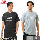 Tシャツ メンズ ニューバランス New Balance 半袖 ロゴ入り 吸汗速乾 スポーツウェア トレーニング カジュアル かっこいい おしゃれ ストリート ...