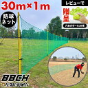 【レビューで穴あきボール贈呈】野球 練習 ホームランラインフェンス 30m×1m 防球ネット グラウンド 場外 ホームラン 野球場 野球部 備品 学童 中学 高...