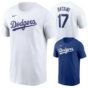 大谷翔平 Tシャツドジャース NIKE ナイキ 公式 グッズ 半袖 丸首 大人 ロサンゼルス ネームアンドナンバー Tシャツ 応援 野球ウェア 背番号入り 17...