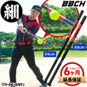 【レビューで6ヶ月延長保証】 野球 練習 スリムトレーニングバット 軟式用 80cm / 84cm ティー・トス打撃可 練習用バット 細バット スリムバット ト...