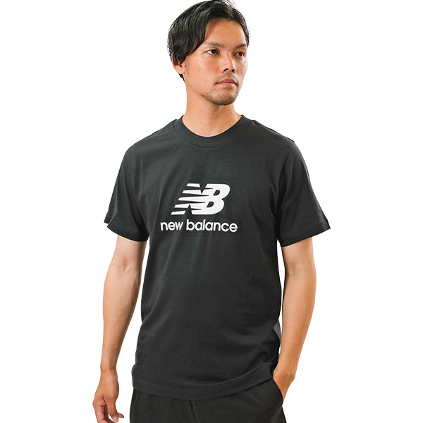 Tシャツ メンズ ニューバランス New Balance 半袖 ロゴ入り 吸汗速乾 スポーツウェア トレーニング カジュアル かっこいい おしゃれ ストリート ...