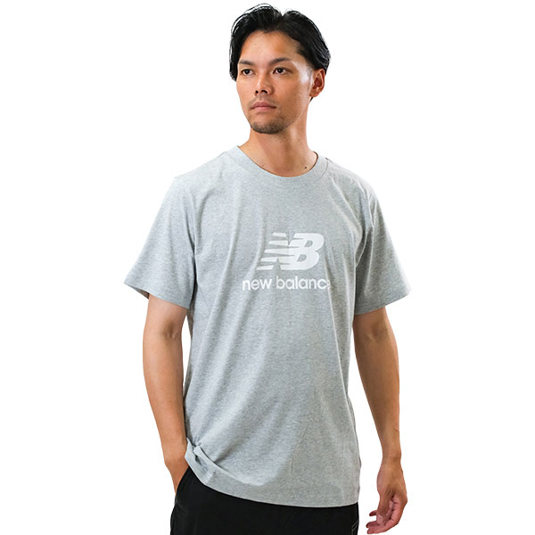 Tシャツ メンズ ニューバランス New Balance 半袖 ロゴ入り 吸汗速乾 スポーツウェア トレーニング カジュアル かっこいい おしゃれ ストリート ...