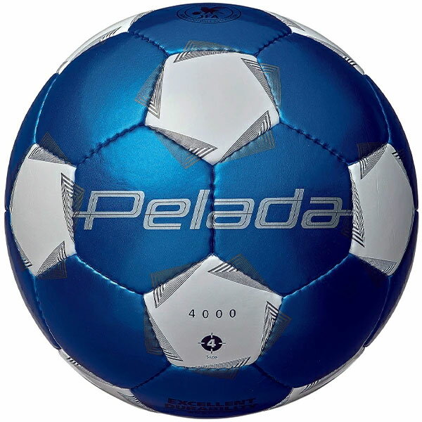 【3連休も毎日出荷】 モルテン molten サッカーボール ペレーダ 4000 4号 ブルー×ホワイト 青 白 検定球 F4K4000-BW 小学生 キッズ ...