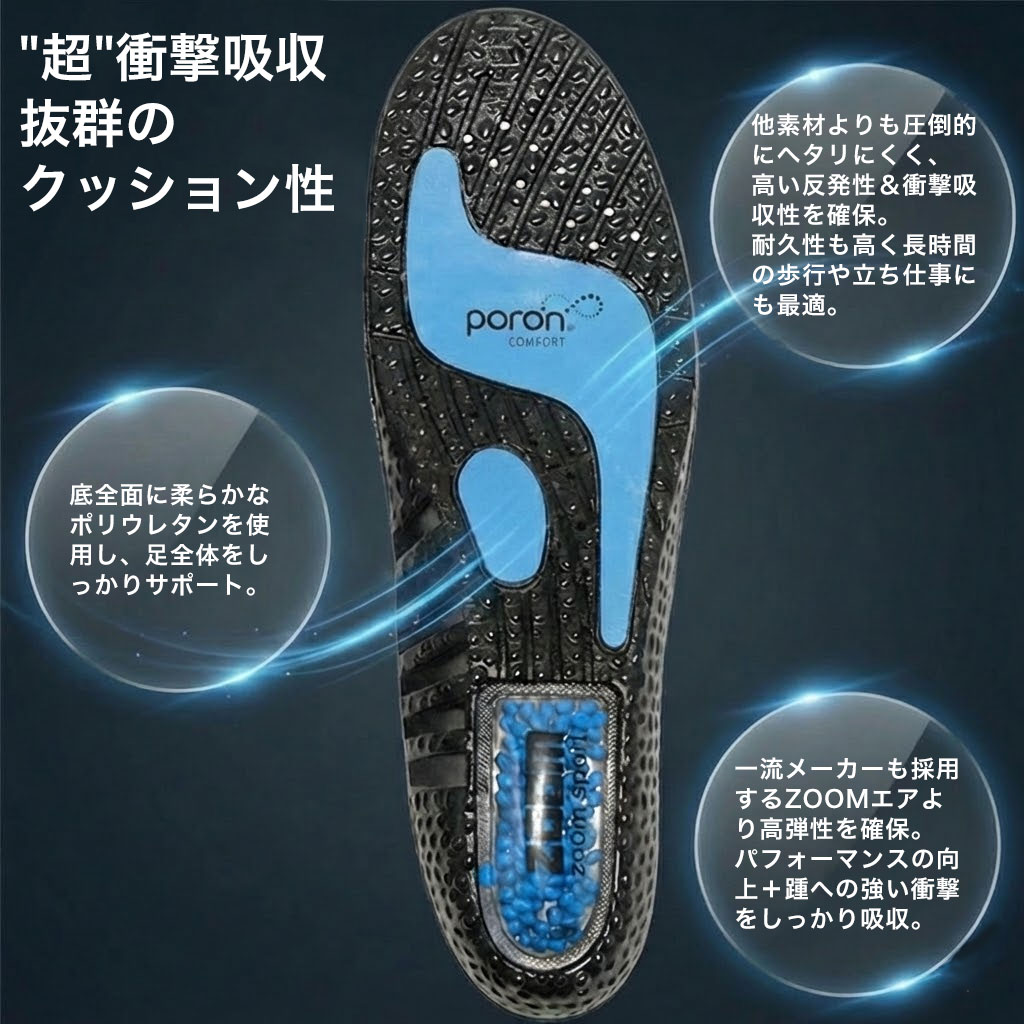 野球用品ベースボールタウンのきっとライバルに勝てるインソール 中敷き BBCH 22.5-28.0cm 衝撃吸収 軽量 吸水速乾 通気性 運動靴 スパイク トレーニングシューズ 靴 くつ サイズ調整 スポーツ 練習 部活 遠征 ジュニア 大人｜アングル2