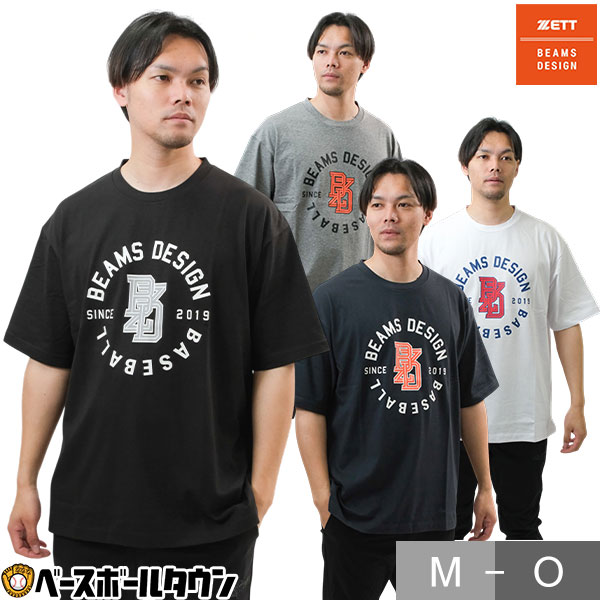 樂天商城 - 野球 Tシャツ 丸首 半袖 大人 ZETT BEAMS DESIGN ビームスデザイン ビッグシルエットTシャツ BOT77407 カジュアル ベースボールシャツ おしゃれ かっこいい 2026年NEWモデル 【365日あす楽対応】 2026SS06 楽天スーパーSALE RakutenスーパーSALE
