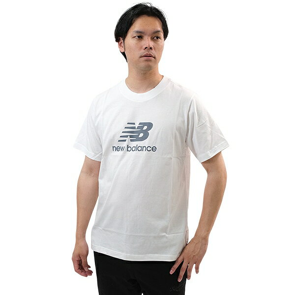 樂天商城 - Tシャツ メンズ ニューバランス New Balance 半袖 ロゴ入り 吸汗速乾 スポーツウェア トレーニング カジュアル かっこいい おしゃれ ストリート 男女兼用 綿100% MT41502