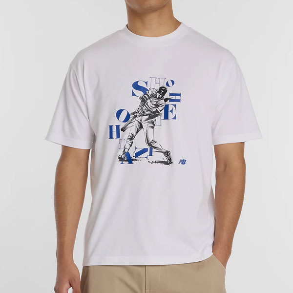 乐天商城 - Tシャツ 大人 半袖 丸首 ニューバランス New Balance 大谷翔平 グラフィック 半袖Tシャツ2 スポーツウェア おしゃれ かっこいい 一般 スポーツウェア アウトドア ブランド トレーニング MT615574 2026年NEWモデル 【365日あす楽対応】 楽天スーパーSALE RakutenスーパーSALE