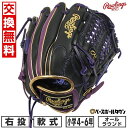【交換往復送料無料】野球 グローブ 少年 軟式 子供 右投げ ローリングス Rawlings ジュニア HYPER TECH COLOR SYNC オールラウンド サイズL 4年生 5年生 6年生 ブラック/パープル gj5fhtcn6l1-bppl 型付け可能(G) 2025年後期NEWモデル 【365日あす楽対応】