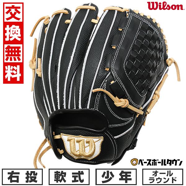 【交換往復送料無料】 野球 グローブ 軟式 ジュニア 子供 右投げ ウィルソン Wilson ジュニア用 D-MAX DUAL Jr. オールラウンド用 DJ型 サイズ：11 WBW1039-04 型付け可能(G) 【365日あす楽対応】