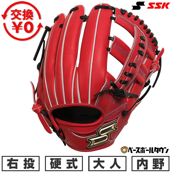 【交換往復送料無料】 野球 グローブ 硬式 大人 SSK エスエスケイ 硬式プロエッジシリーズ W 内野手用 サイズ：6L PKW76125F 右投げ Bオレンジ×ブラック 2025年後期NEWモデル PKW76125F-3290-L 型付け可能(G) キャッチボール 【365日あす楽対応】 2025SS12