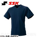 野球 Tシャツ メンズ SSK エスエスケイ 半袖 Vネック おしゃれ かっこいい ベースボールシャツ 吸汗速乾 日本製 BT2260-70 ウェア刺繍有料可(...