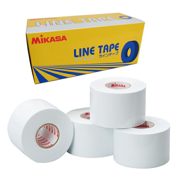 ◆◆ ＜ミカサ＞ MIKASA ラインテープ 50mm×25m×4巻入 LTV5025Y (黄)