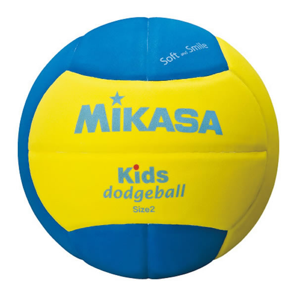 ドッジボール ミカサ キッズドッジボール2号 EVA 軽量約160g 青/黄 SD20-YBL