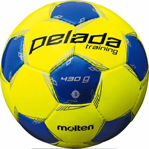 ボール molten サッカーボール ペレーダトレーニング 3号 ライトイエロー×メタリックブルー F3L9200