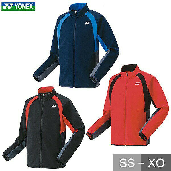 ヨネックス テニス バドミントン ユニニットウォームアップシャツ メンズ レディース 長袖 フルジップ アウター テニスウェア ウォームアップ 秋冬用 防寒 ス...