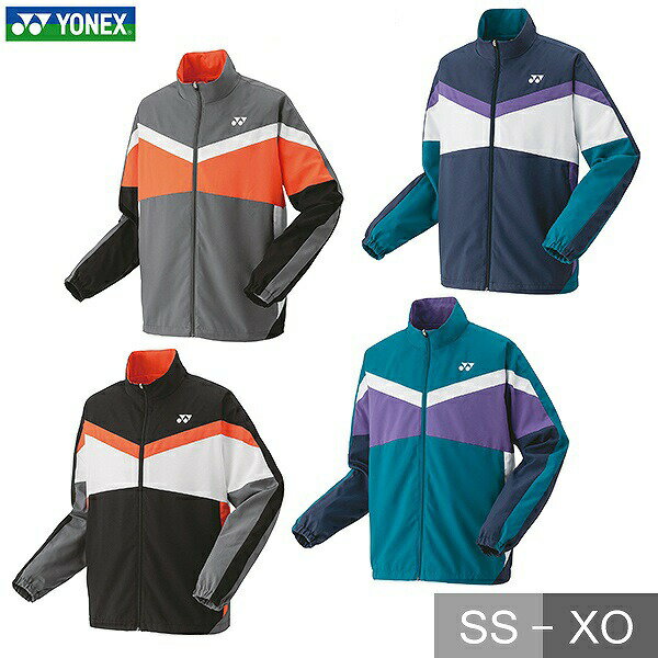 ヨネックス テニス バドミントン ユニウォームアップシャツ 裏地付 メンズ レディース フルジップ テニスウェア ウォームアップ 秋冬用 防寒 撥水 スポーツ ...