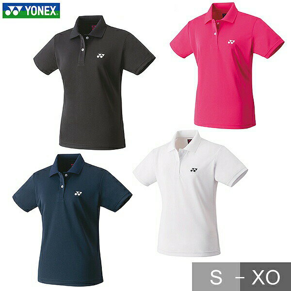 ヨネックス テニス バドミントン ゲームシャツ レディース ポロシャツ 日本バドミントン協会審査合格品 半袖 UVカット ストレッチ テニスウェア UVカット ...