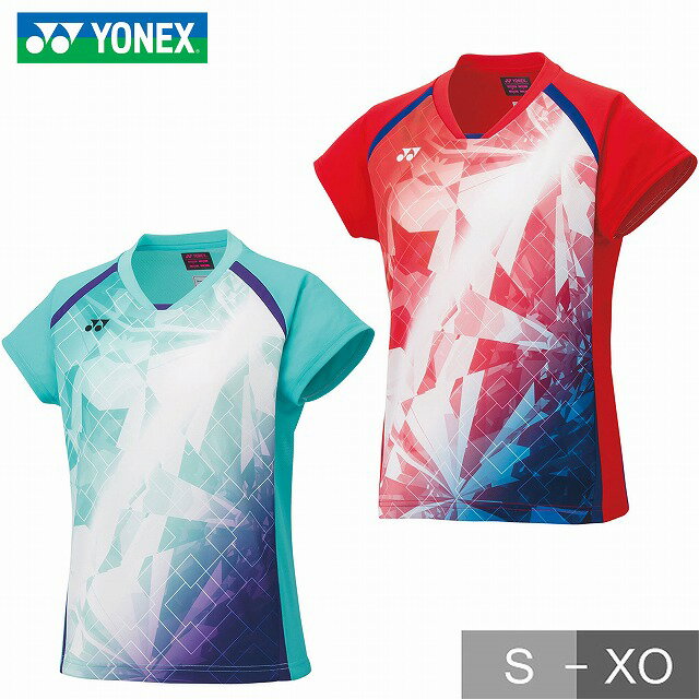 【3連休も毎日出荷】 ヨネックス テニス バドミントン ゲームシャツ 半袖 レディース ウィメンズゲームシャツ 女性用 格品 UVカット 冷感 吸汗速乾 制電 ...