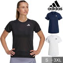 【3連休も毎日出荷】 テニス アディダス プラクティスTシャツ レディース クラブ 半袖 丸首 テニスウェア 吸汗速乾 吸湿 メッシュ 半袖Tシャツ 大人 ウェア adidas NEH19 【365日あす楽対応】
