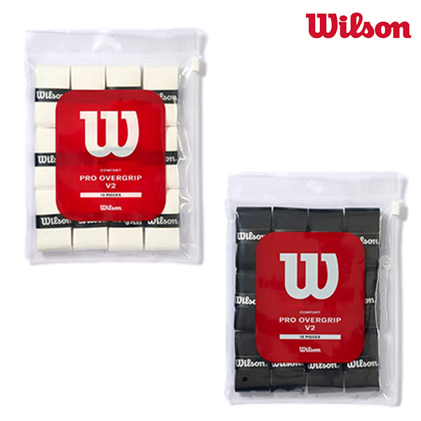 テニス ソフトテニス 12本入り 2025最新 グリップテープ オーバーグリップ ウィルソン プロオーバーグリップ V2 ウェットタイプ しっとり テニスグリッ...