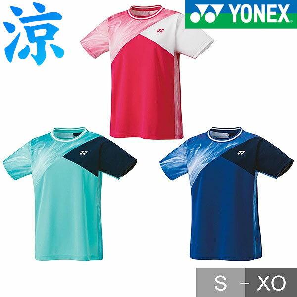 ヨネックス テニス バドミントン ゲームシャツ 半袖 丸首 レディース ウィメンズゲームシャツ レギュラー 女性用 日本バドミントン協会審査合格品 UVカット ...