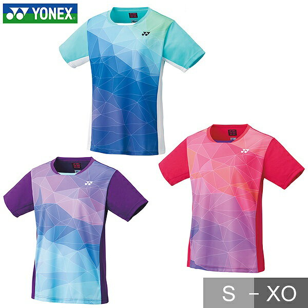 ヨネックス テニス バドミントン ゲームシャツ レディース ウィメンズ テニスウェア 半袖 トップス UVカット 吸汗速乾 ストレッチ 制電 女性用 YONEX...