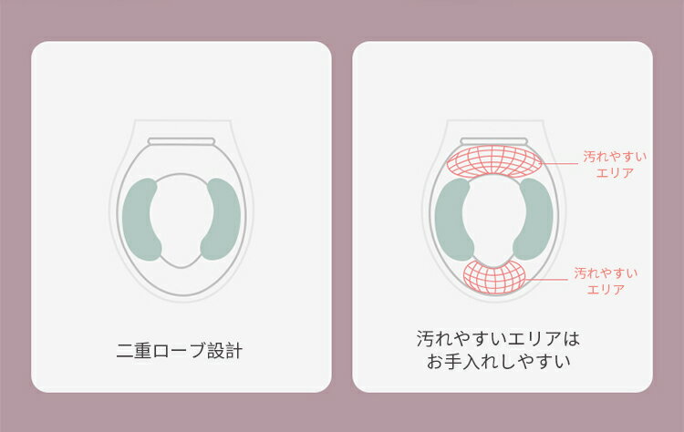 【公式】便座カバー トイレ 便座シート 二重ローブ 速乾 セット ベビー便座カバー トイレカバー ずれない ベンザシート 子供 ふんわリッチ かわいい おしゃれ 暖房 洗浄暖房 洗える おしゃれ 赤ちゃん 18ヶ月以上 Bc Babycare