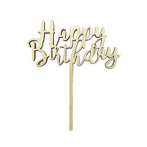 【送料無料】木製 ケーキトッパー ハッピーバースデー 誕生日 Happy Birthday バースデーパーティー フォトプロップス Cake Topper 誕生日ケーキ