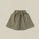 Olive Gingham Tutti Skirt (1-2y/2-3y) by organic zoo OZSS23 オーガニックズー 海外子供服 海外ベビー服 オーガニックコットン ベビー服