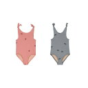 【プライスダウン◎】【送料無料】Swimsuit Roberta (Blush pink/Grey blue)(18m-2y) by Studio Boheme Paris 子供 水着 オーガニックコットン スイムウェア スイムスーツ ベビー 子供用水着 ベビー用水着 女の子 1歳 2歳